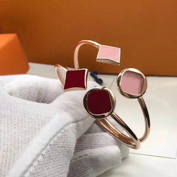 Unisex Bracelet Fashion Belt Bracelets Clover Stone Jewelry for Man Woman Adjustable 12 Color with BOX Great Shopping 4You