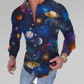 Factory price Clothing button up men shirt autumn printing shirts mens long sleeve chemise Great Shopping 4You