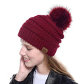 High Quality Young Women Winter Kep Warm Knitted Beanies Hat 6 Color Gorros Brand Skull Caps Bonnet Great Shopping 4You