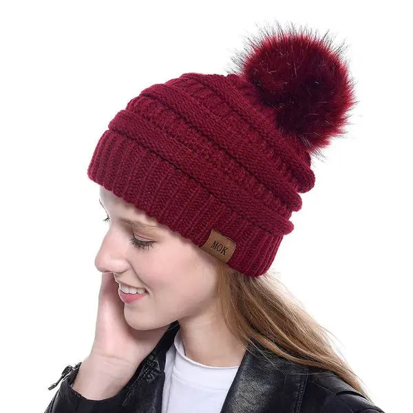 High Quality Young Women Winter Kep Warm Knitted Beanies Hat 6 Color Gorros Brand Skull Caps Bonnet Great Shopping 4You