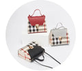 Children Plaid Handbags Fashion Kids PU Leather One Shoulder Bag Girls Lattice Crossbody Tote Lady Mini Purse Great Shopping 4You
