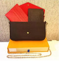 Louiseities Viutonities 3-piece set Long wallets Small purses Ladies Wallet Messenger Bags Cosmetic Handbags Designer bags Women Great Shopping 4You