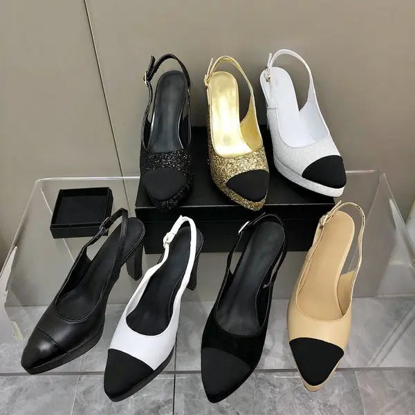 Ladies sandals early spring catwalk new high heels luxury designer with box size 34-41 Great Shopping 4You