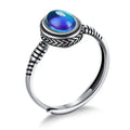New Fashion Handmade High Quality 925 Sterling Silver Ring Women Gift Adjustable Emotional Control Mood Rings Great Shopping 4You